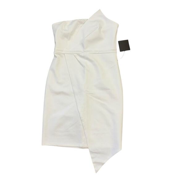 Lulus White Bodycon Strapless Dress Women’s Sz L Bridal Bride Bachelorette Party - Picture 5 of 14